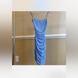 Lucy in the sky runched mini dress